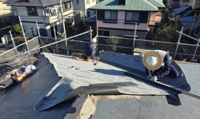 屋根からの雨漏りの改修工事