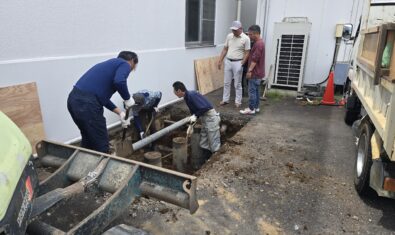 地中配管の改修工事
